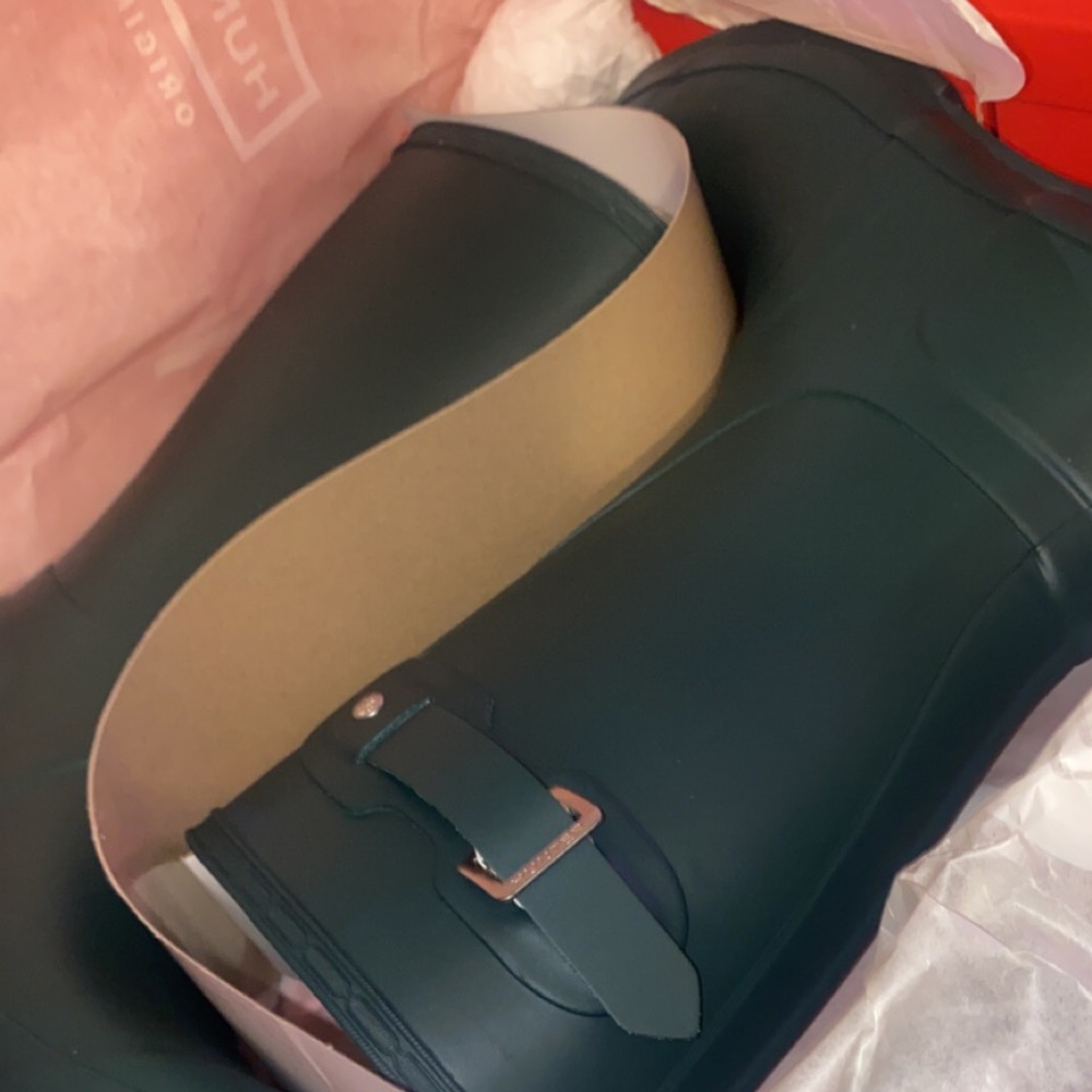 Green Hunter Rain Boots.